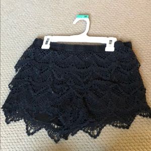lace shorts